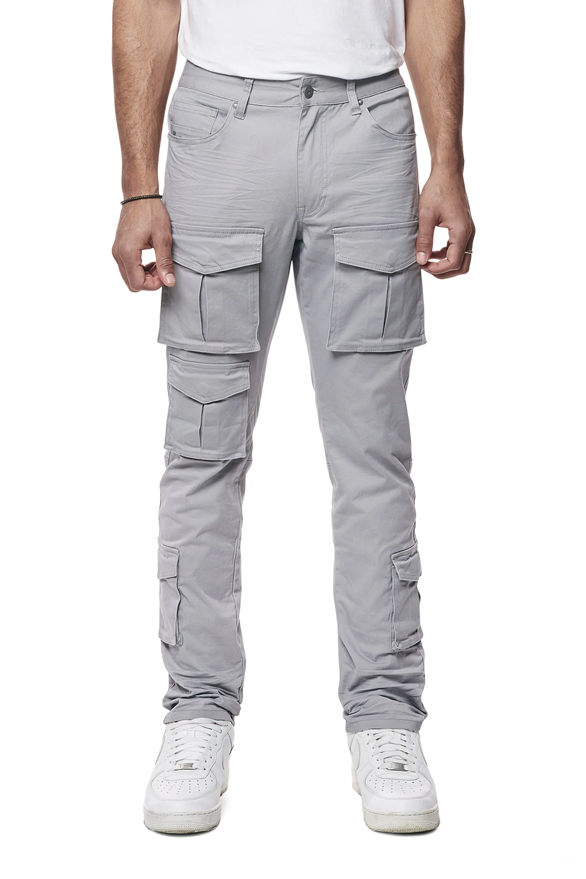 10 Pocket Slim Twill Pants - Ultimate Grey