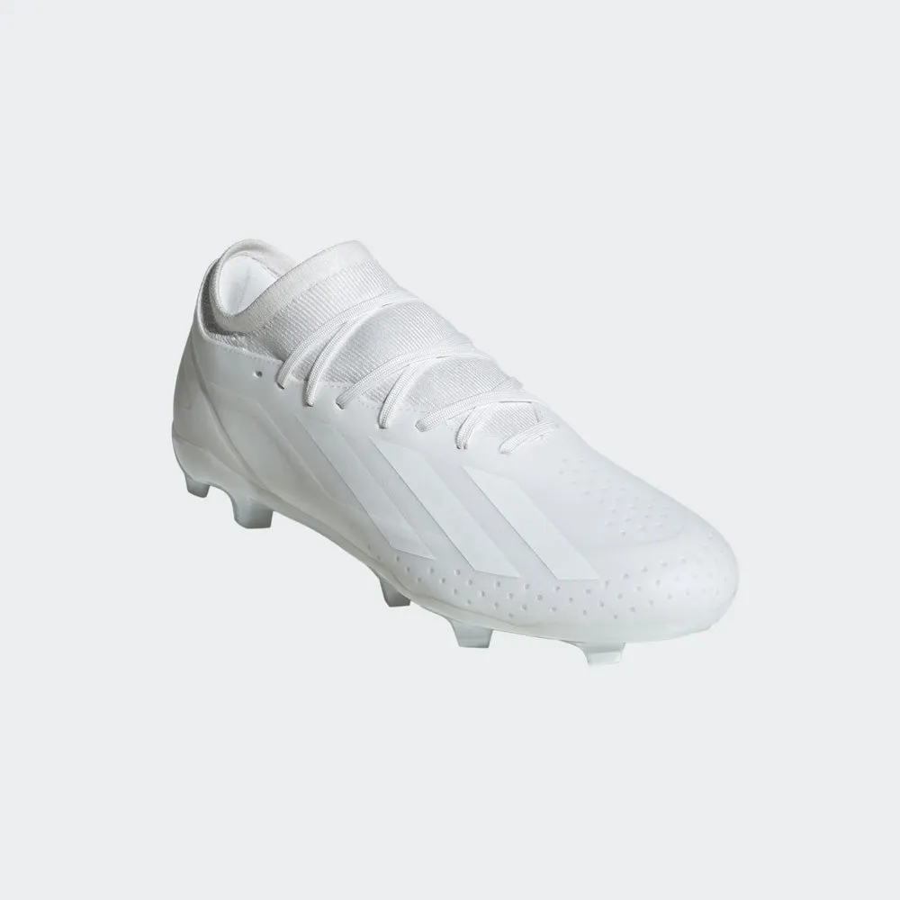 Adidas X Crazyfast.3 FG Football Boots (White/White/White)