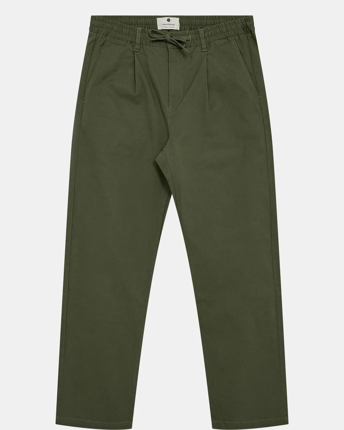 AKJAN COTTON PLEAT ELA PANTS - Olivine