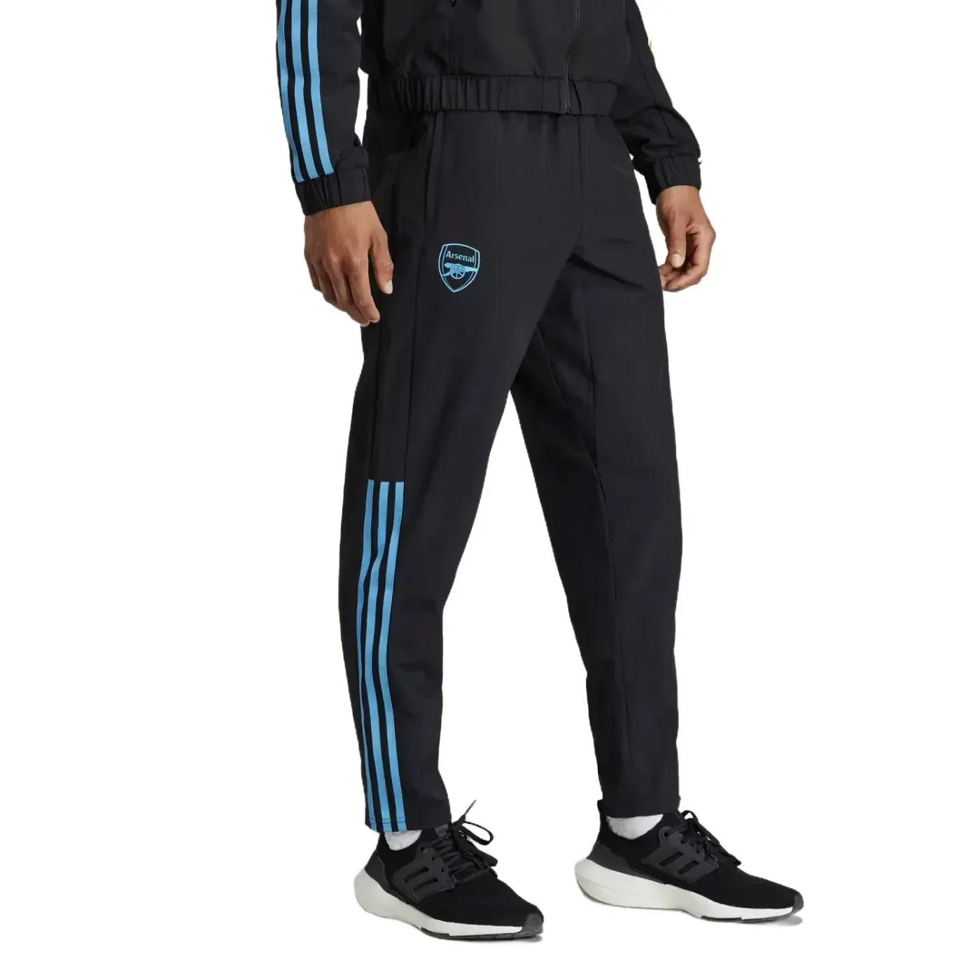 Arsenal FC black presentation Soccer tracksuit 2023/24 - Adidas