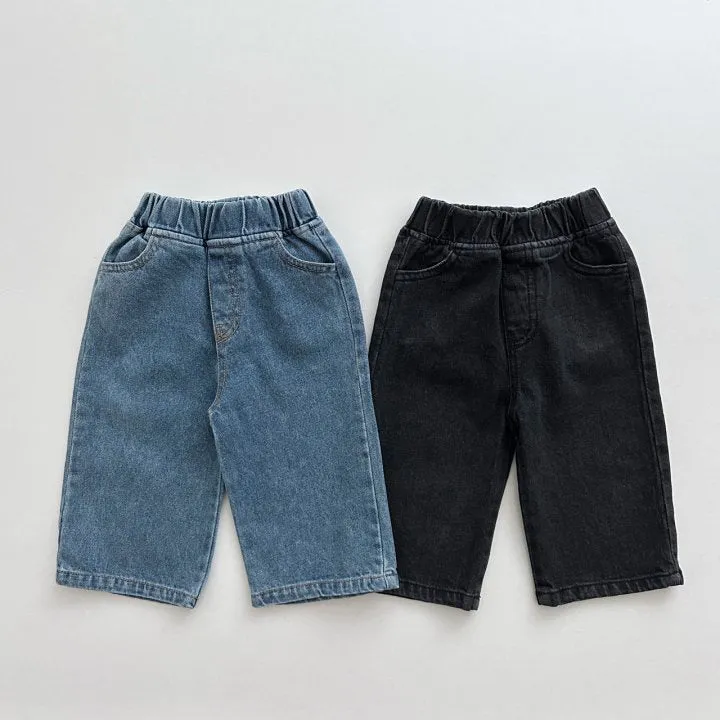 Baby Kid Girls Boys Solid Color Jeans Wholesale 231130148