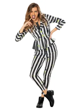 Beetlejuice Deluxe Womens Costume for Adults - Warner Bros Beetlejuice