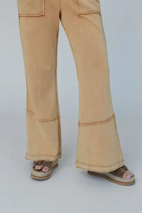 Best Coast Flare Pants - Camel