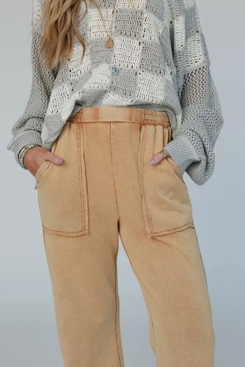 Best Coast Flare Pants - Camel