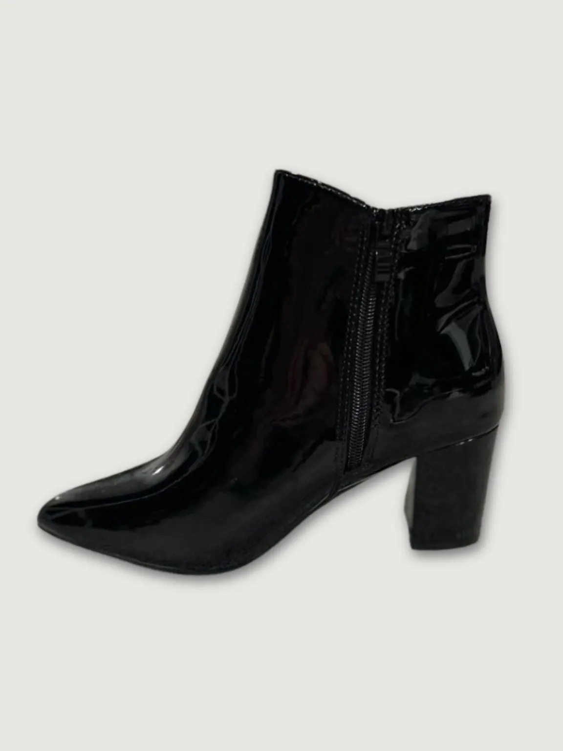 Black Bow Detail Pointed Boots