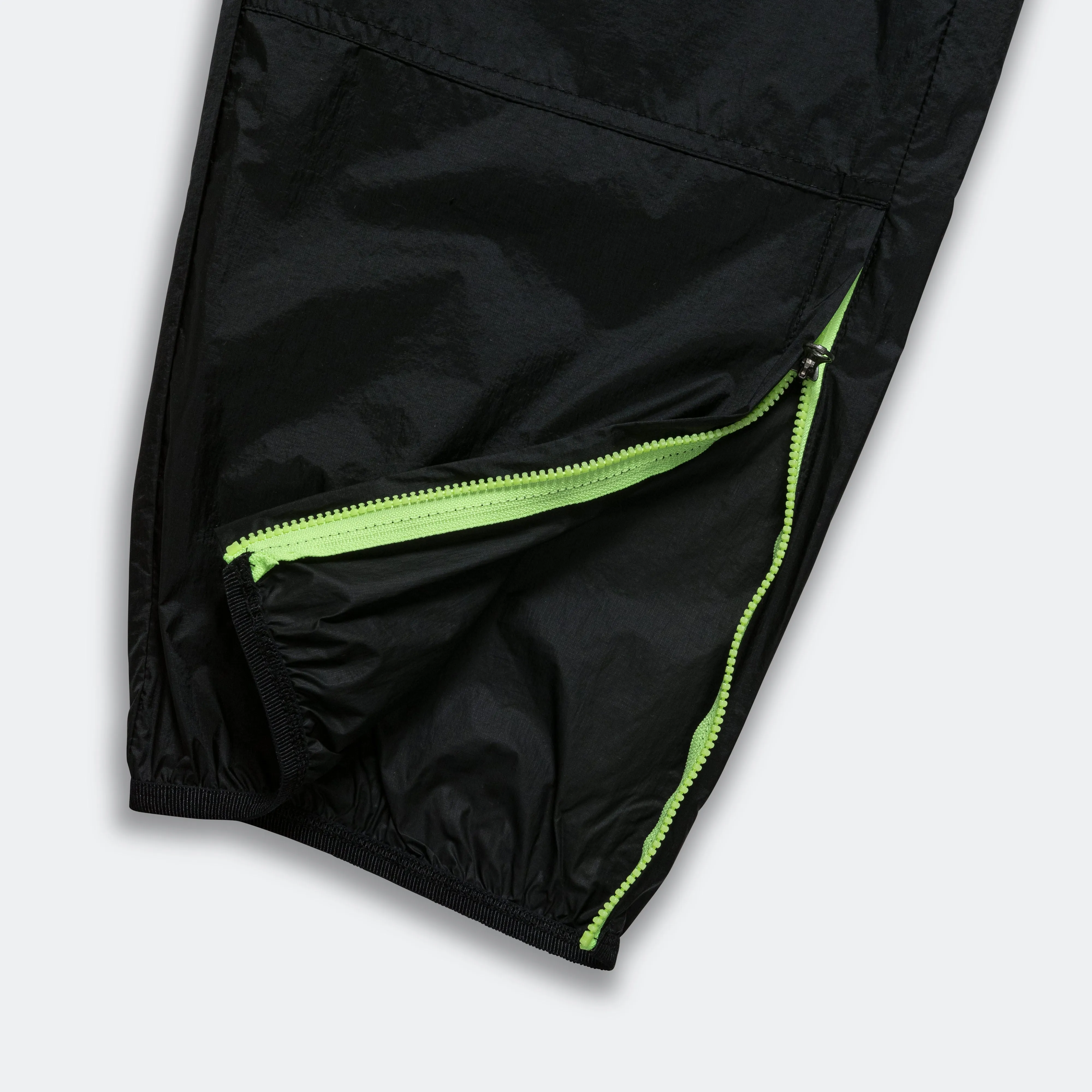 'Cinder Cone' Windshell Pant - Black/Lime Blast-Summit White