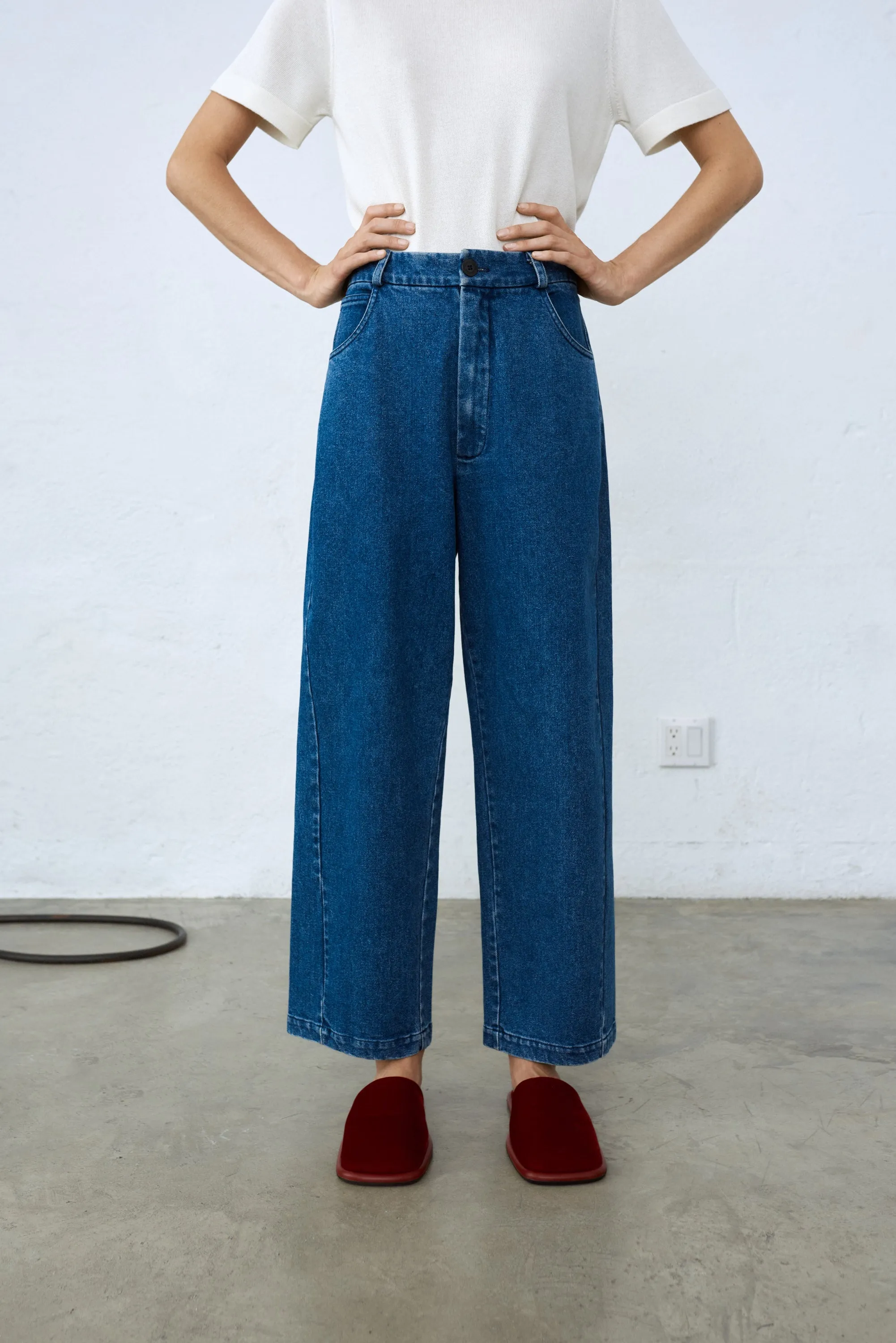 Cordera - Straight Denim Pants Indigo