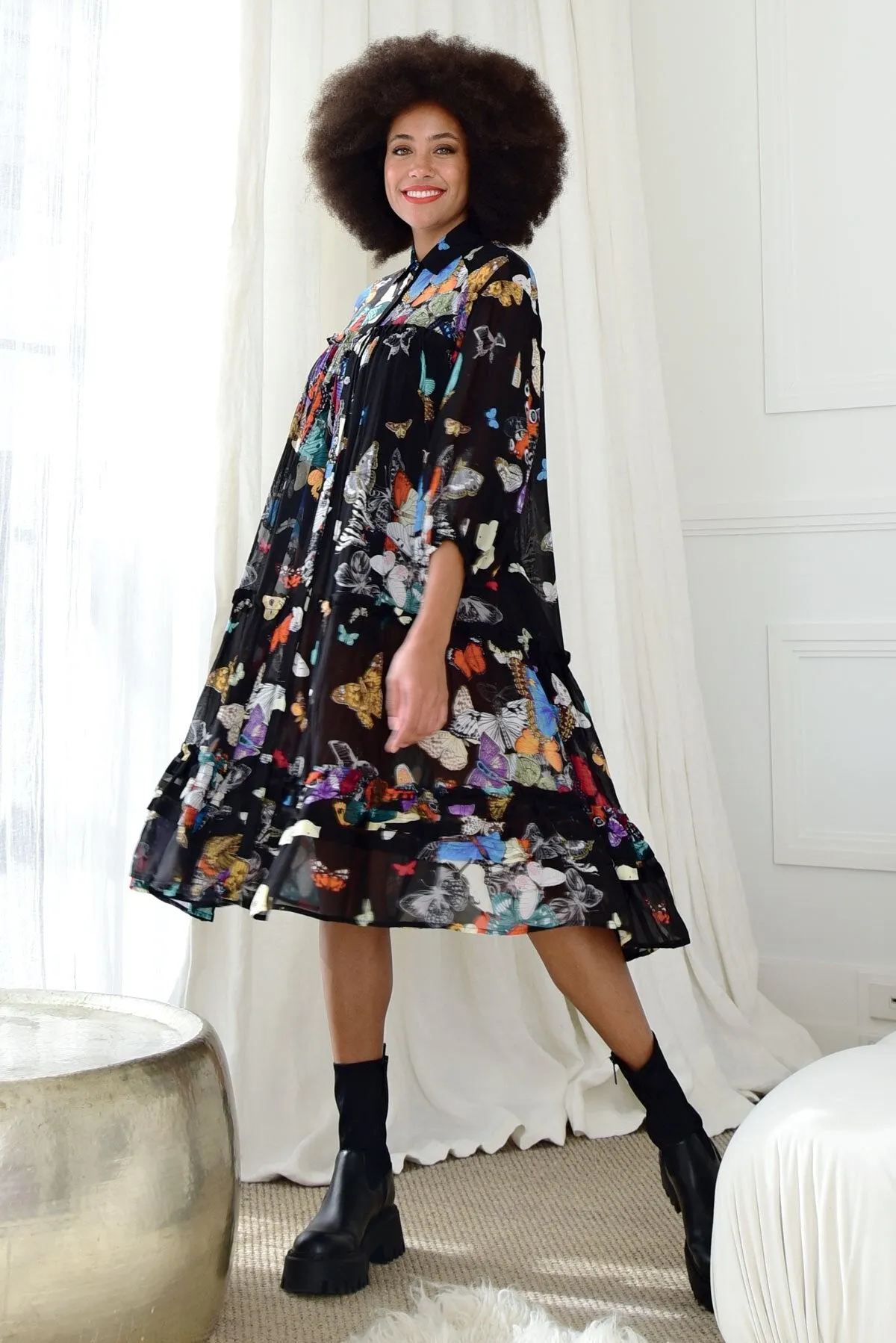 Curate Don't Fall Dress - Butterflies