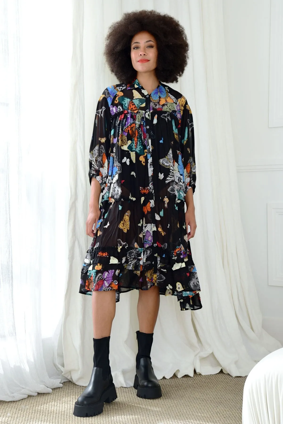 Curate Don't Fall Dress - Butterflies