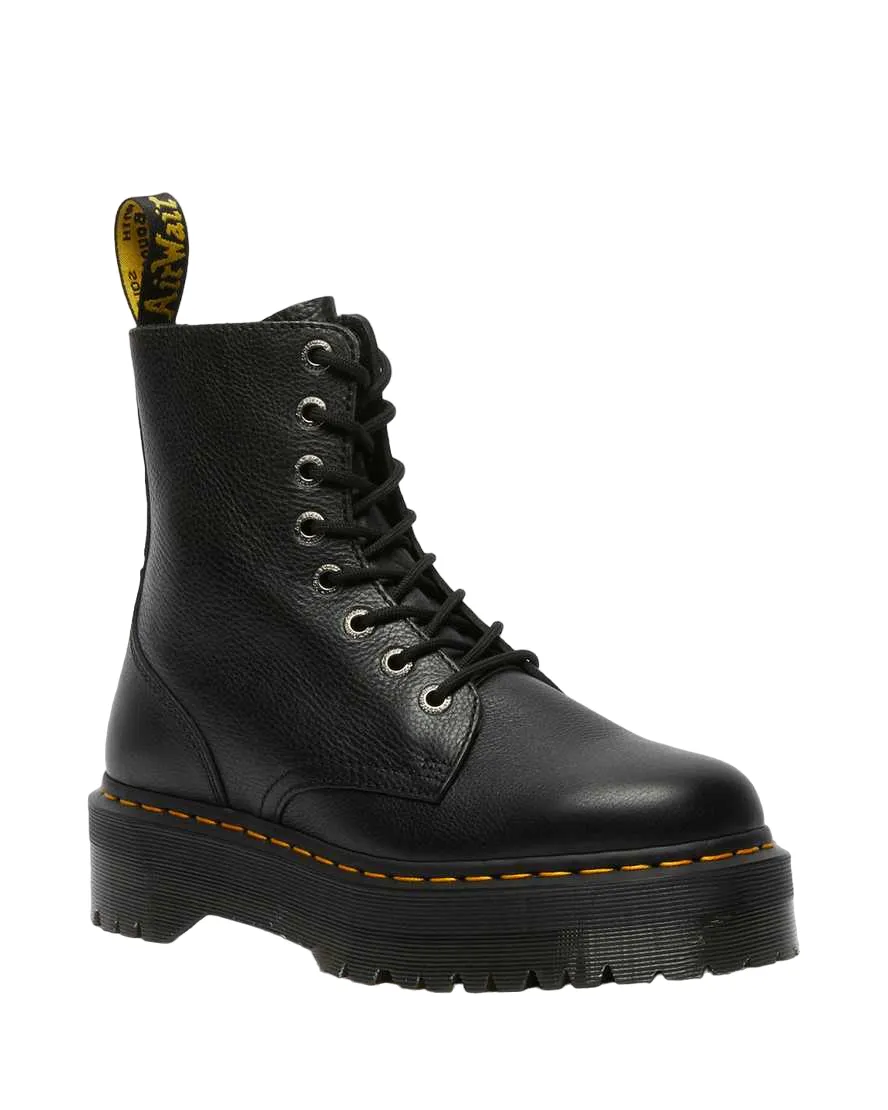 Dr. Martens Women's amphibious wedge boot in soft leather Pisa Jadon III 26378001 black 