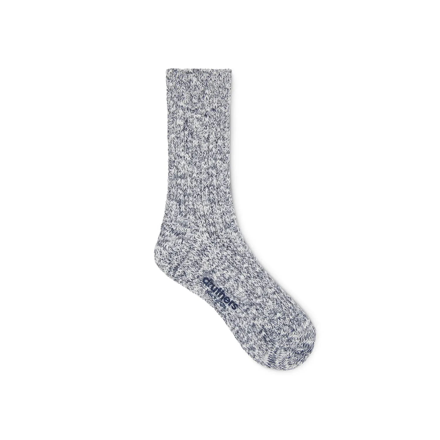 Druthers NYC Organic Cotton Rib Slub Crew Sock