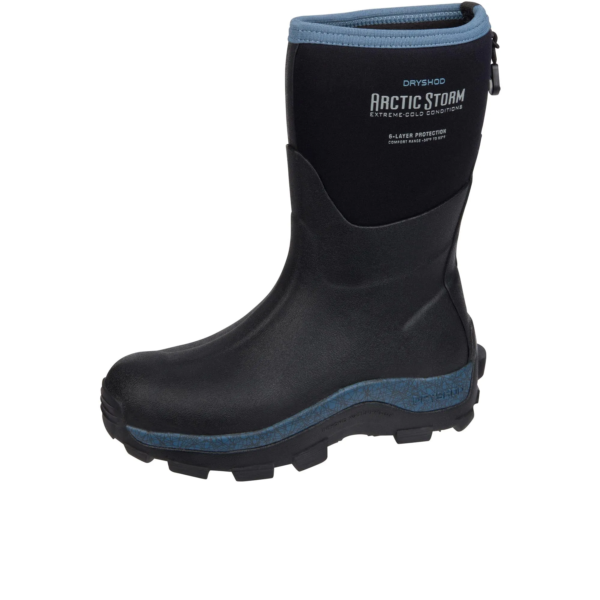 Dryshod Womens Artic Storm Winter Mid Black/Blue