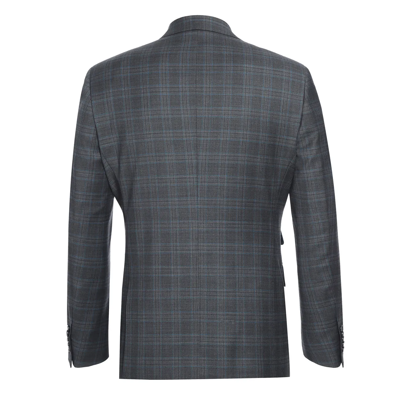 ENGLISH LAUNDRY Wool Gray Checked Peak Suit 62-68-095