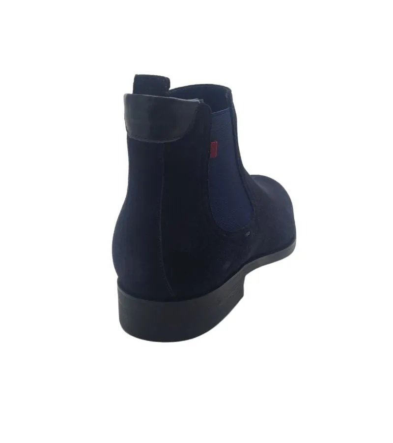 Escape Mens Leather Navy Boot - Soft Marine