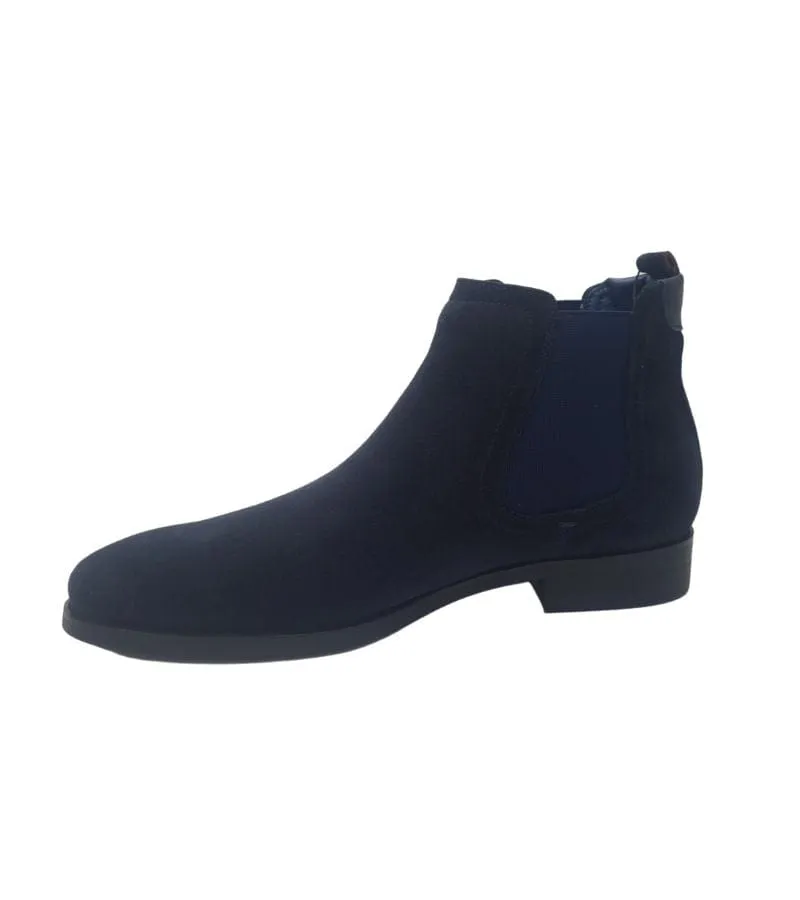 Escape Mens Leather Navy Boot - Soft Marine