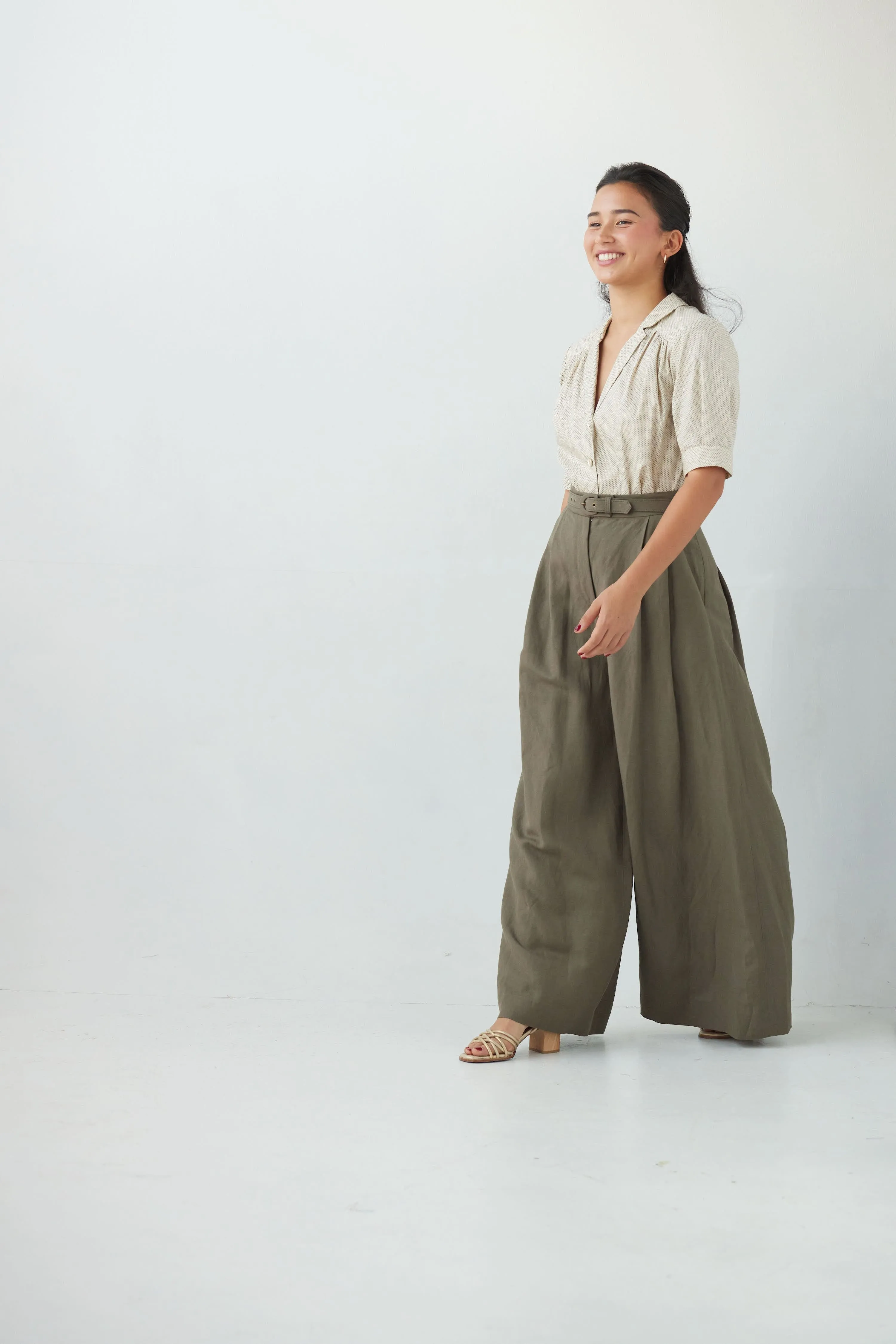 Katherine Pant in Linen Blend