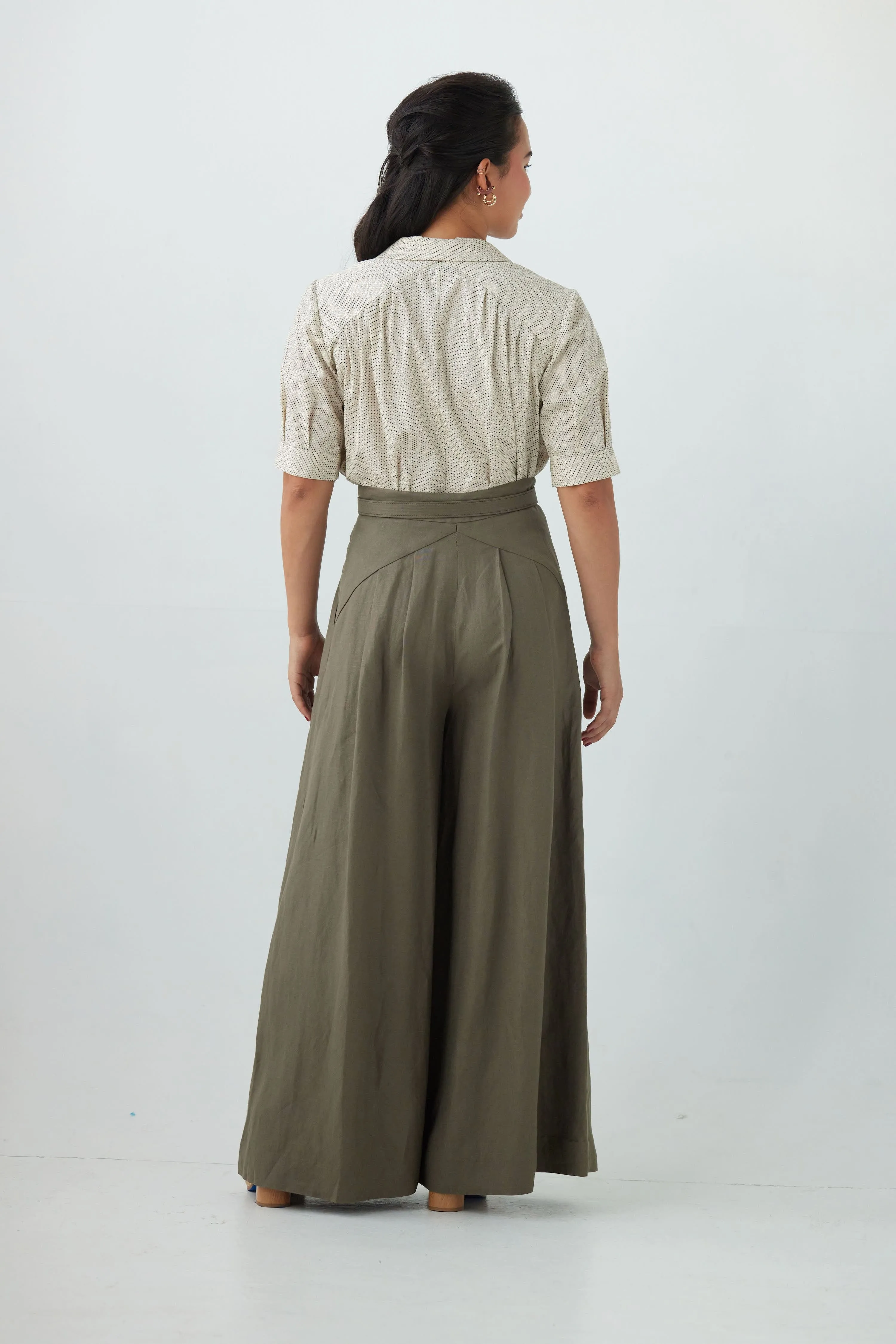 Katherine Pant in Linen Blend