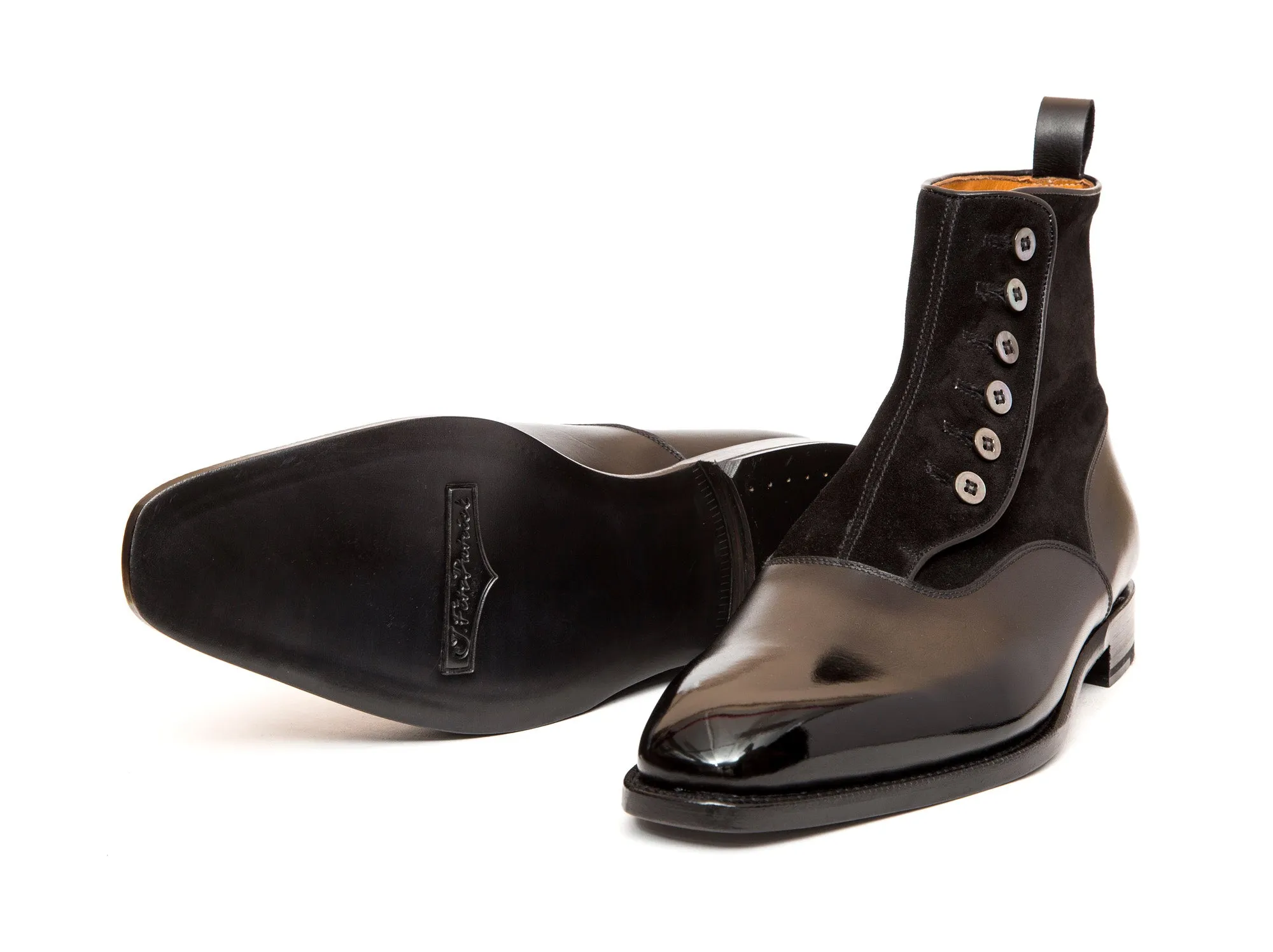 Kenmore - MTO - Black Calf / Black Suede - MGF Last - Single Leather Sole