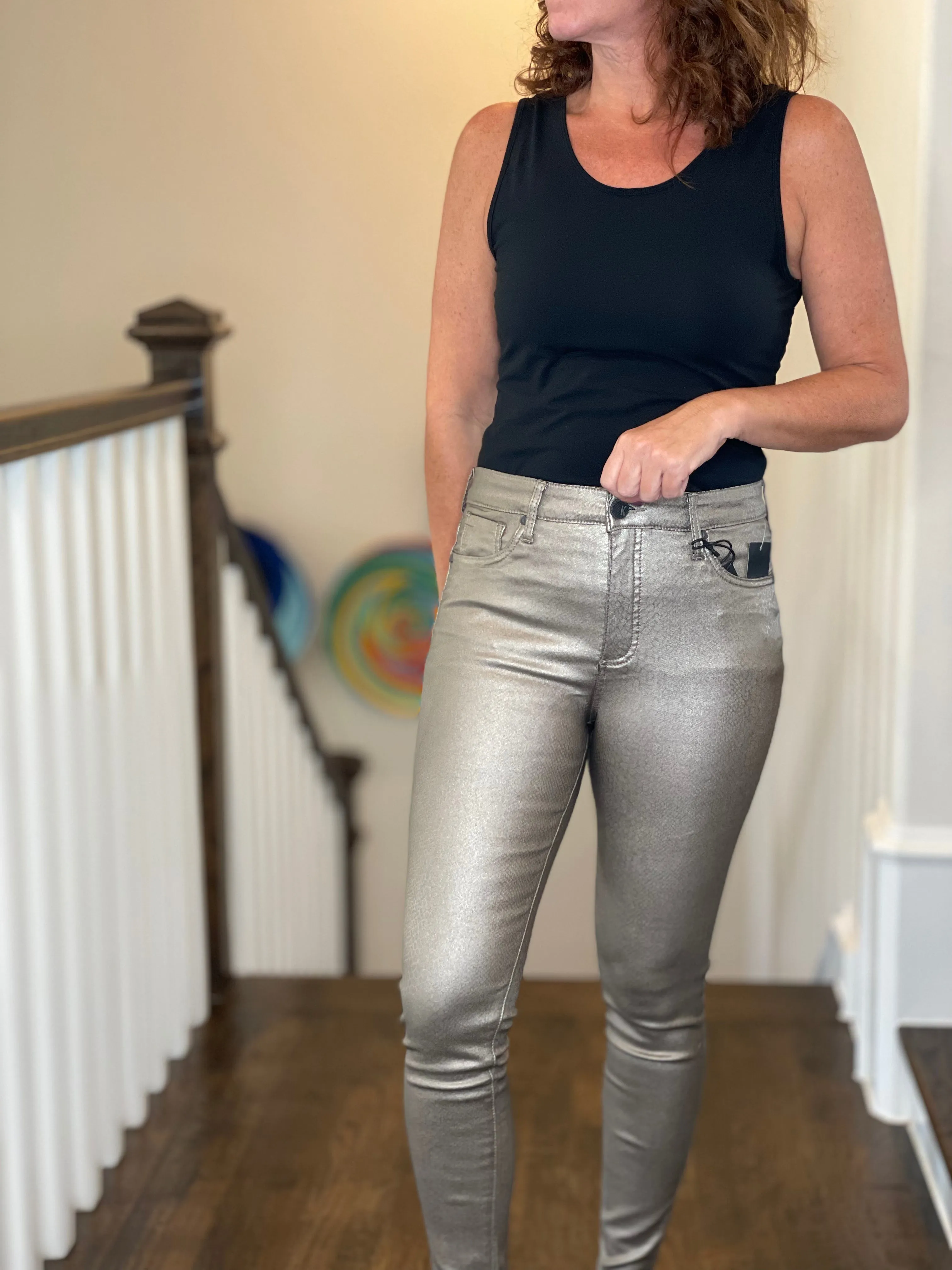 Kut from the Kloth Connie High Rise Fab Ab Skinny Jean in Bronze