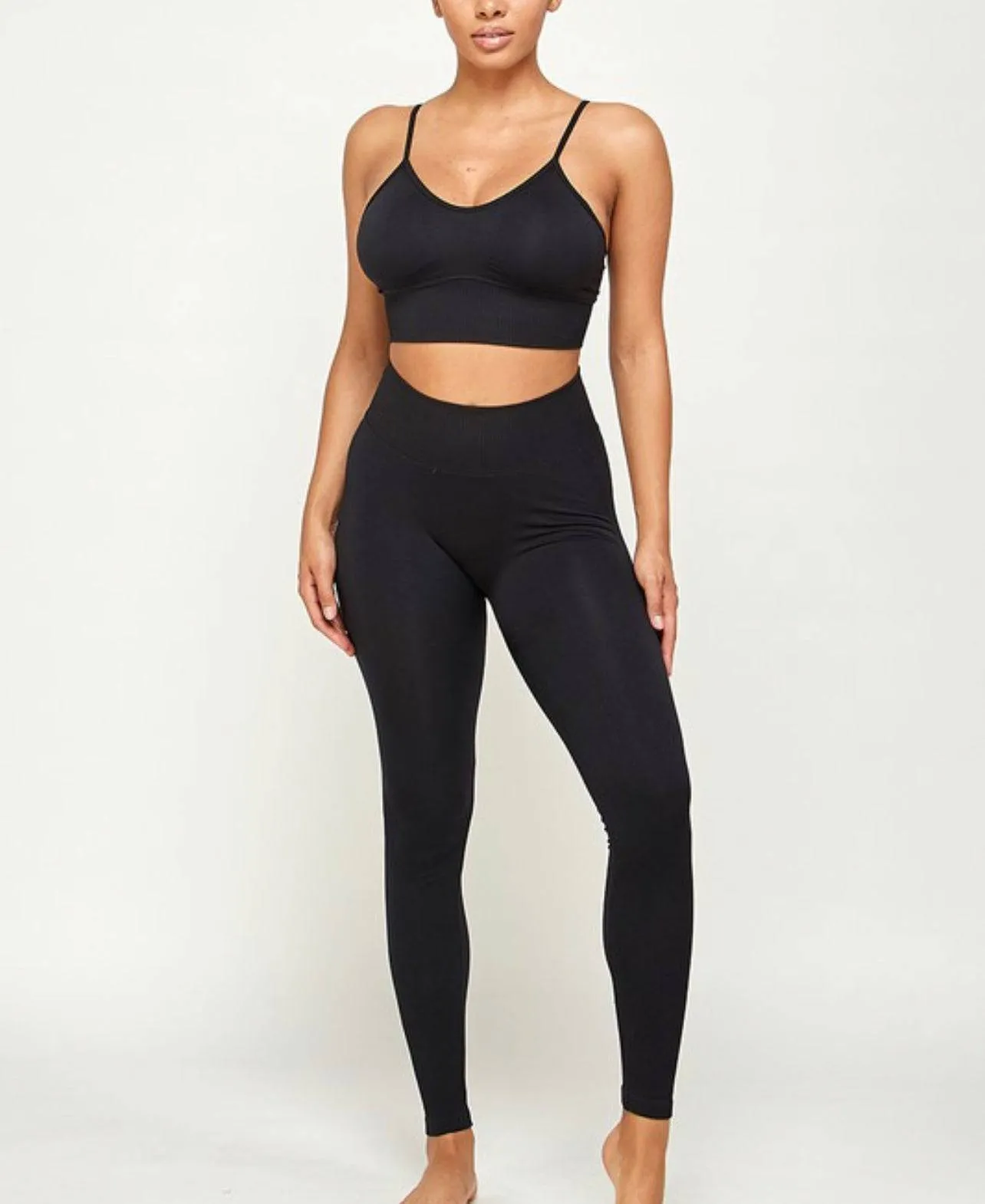 Layla Black Gym 2 Piece Pants Set