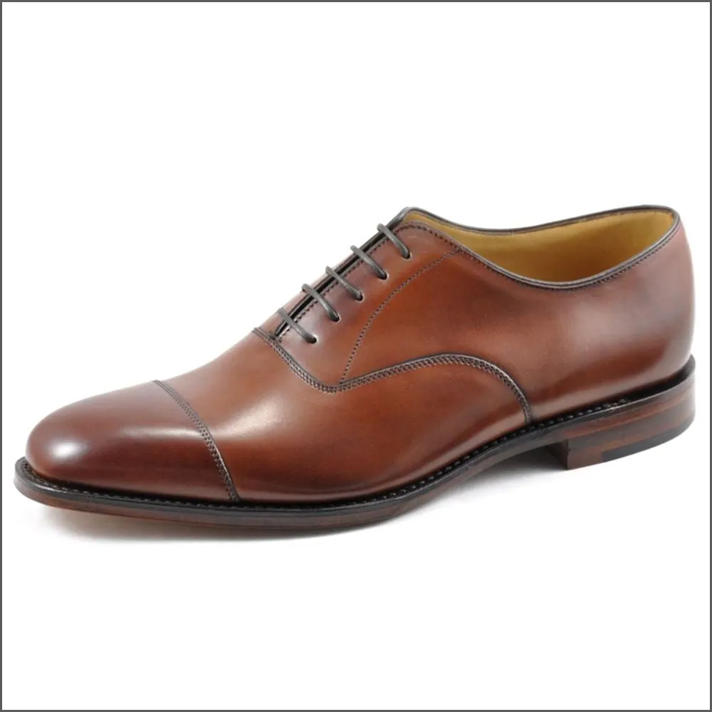 Loake Aldwych Mahogany Calf Oxford Rubber Sole G Fit*