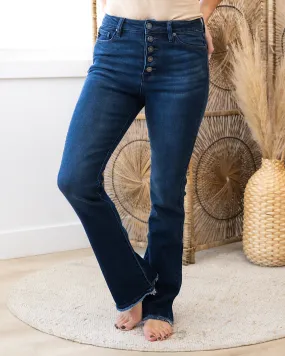 NEW! KanCan Reagan 2.0 Dark Wash Bootcut Jeans