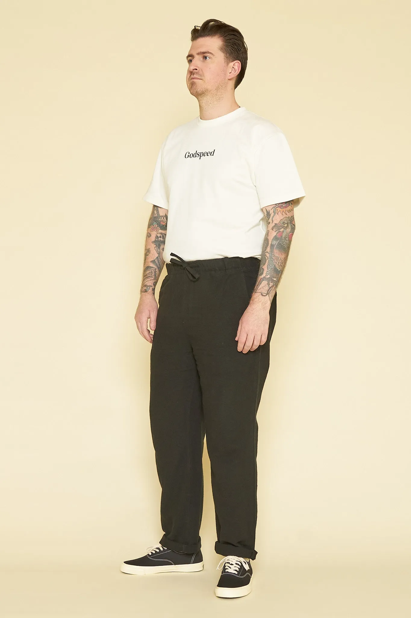 Rats Dobby Easy Pants - Black