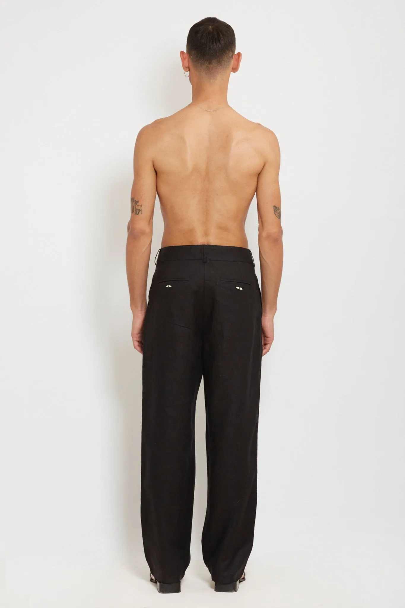 Rico: Black Linen Pants