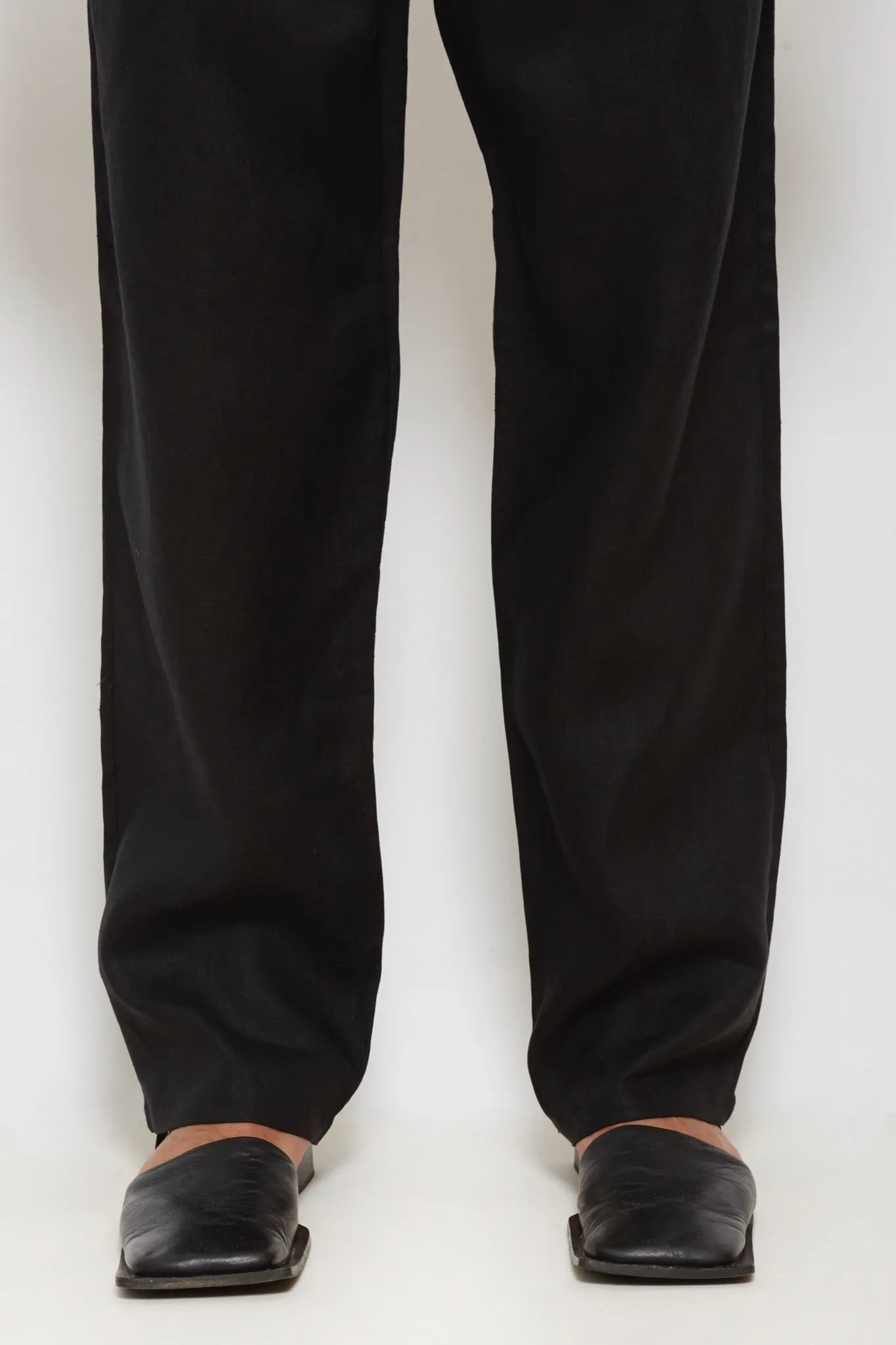 Rico: Black Linen Pants