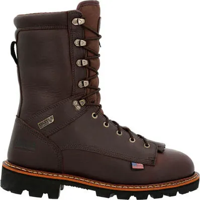 Rocky Men's Elk Stalker 10" Waterproof Outdoor Boot - Brown - RKS0564