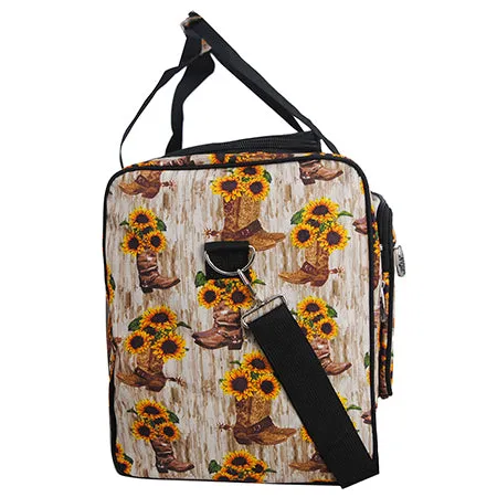 SALE! Sunflower Cowgirl Boots NGIL Canvas 23 Duffle Bag