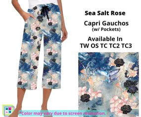 Sea Salt Rose Capri Gauchos