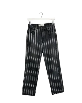 Size 26 - Reformation Black and White Stripe Roper Jeans