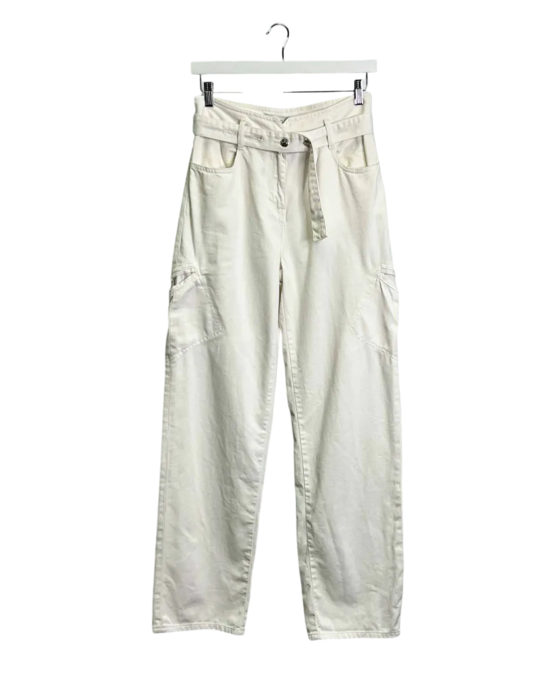 Size M - IRO Paris White Cargo Jeans