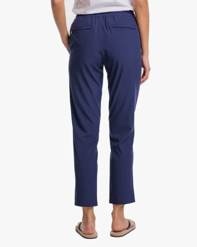 Southern Tide Women's Casey Woven Pant - Nautical Navy