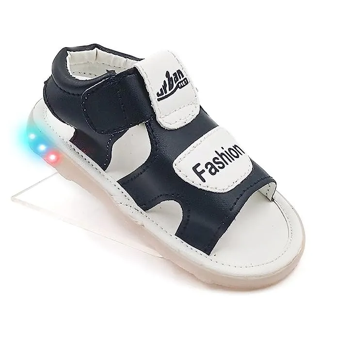 Stylish LED Light Floaters Sandals | Black & White