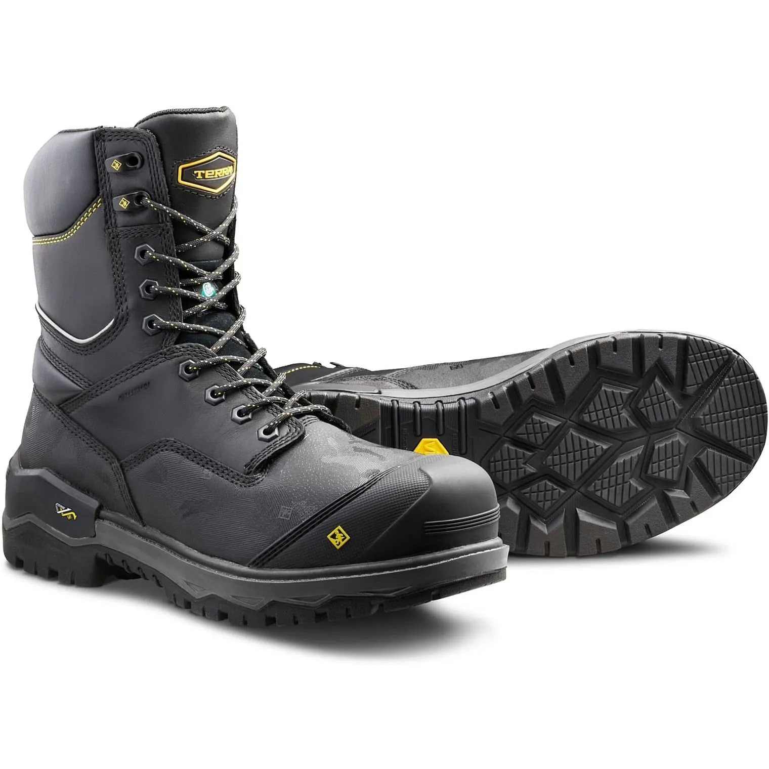 Terra Men's Gantry 8 Comp Toe WP Safety Work Boot -Black- 4NRQBK