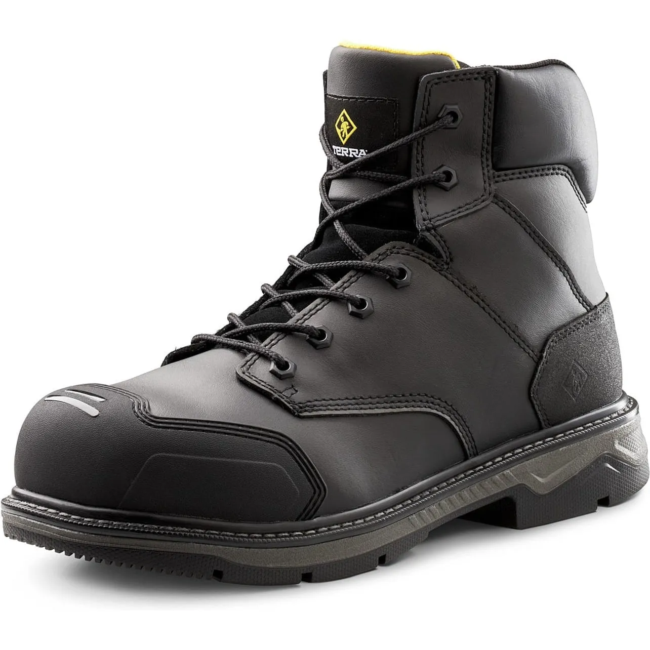 Terra Men's Patton 6 AT Waterproof Safety Work Boot -Black- 4NS6BK