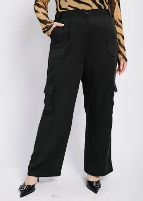 The Lyocell Tailored Utility Pant in Black