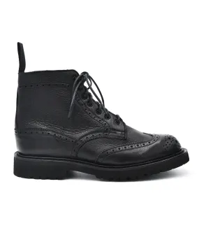 Trickers Stephy Black Brogue Boot