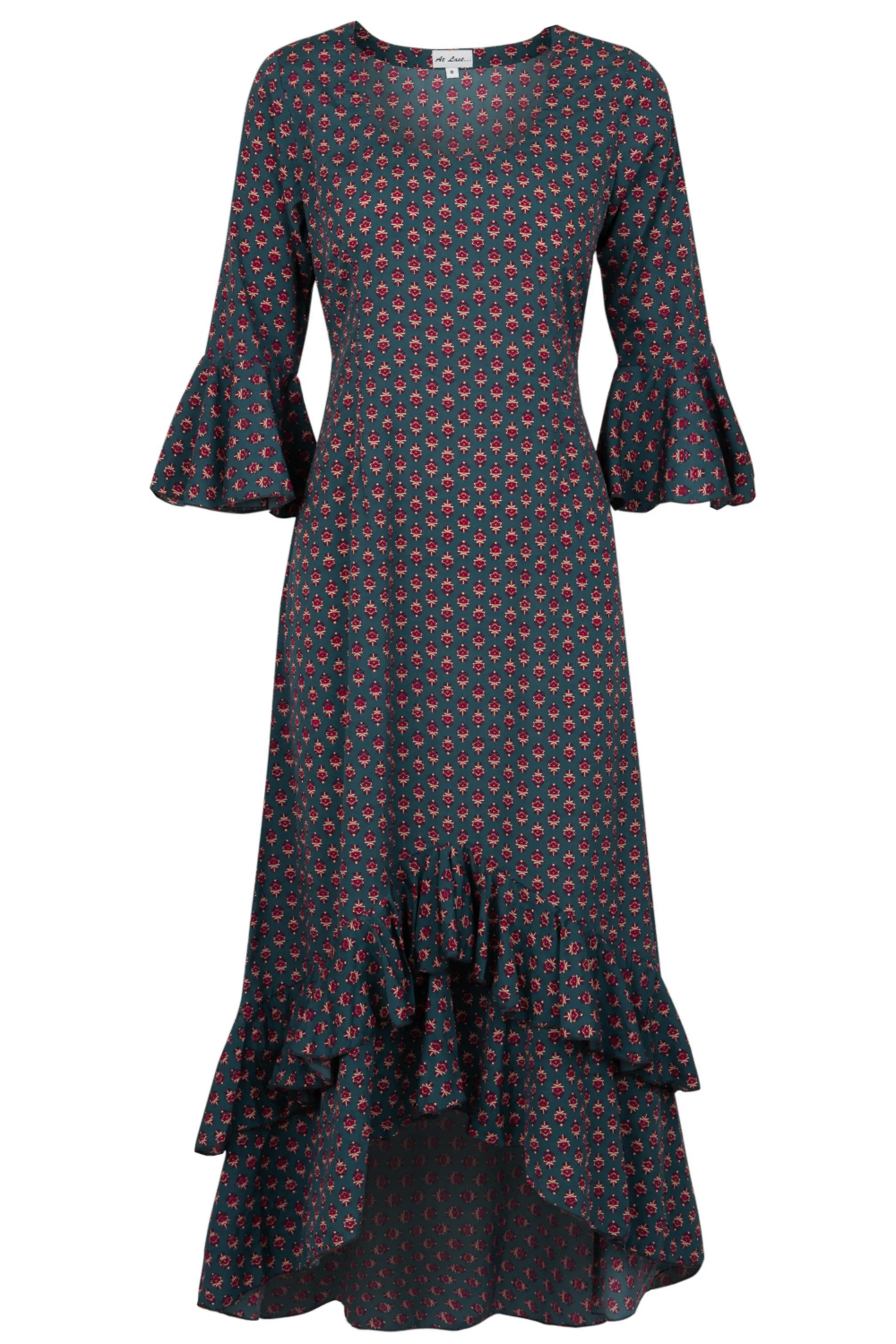 Victoria Midi Dress Smokey & Damson