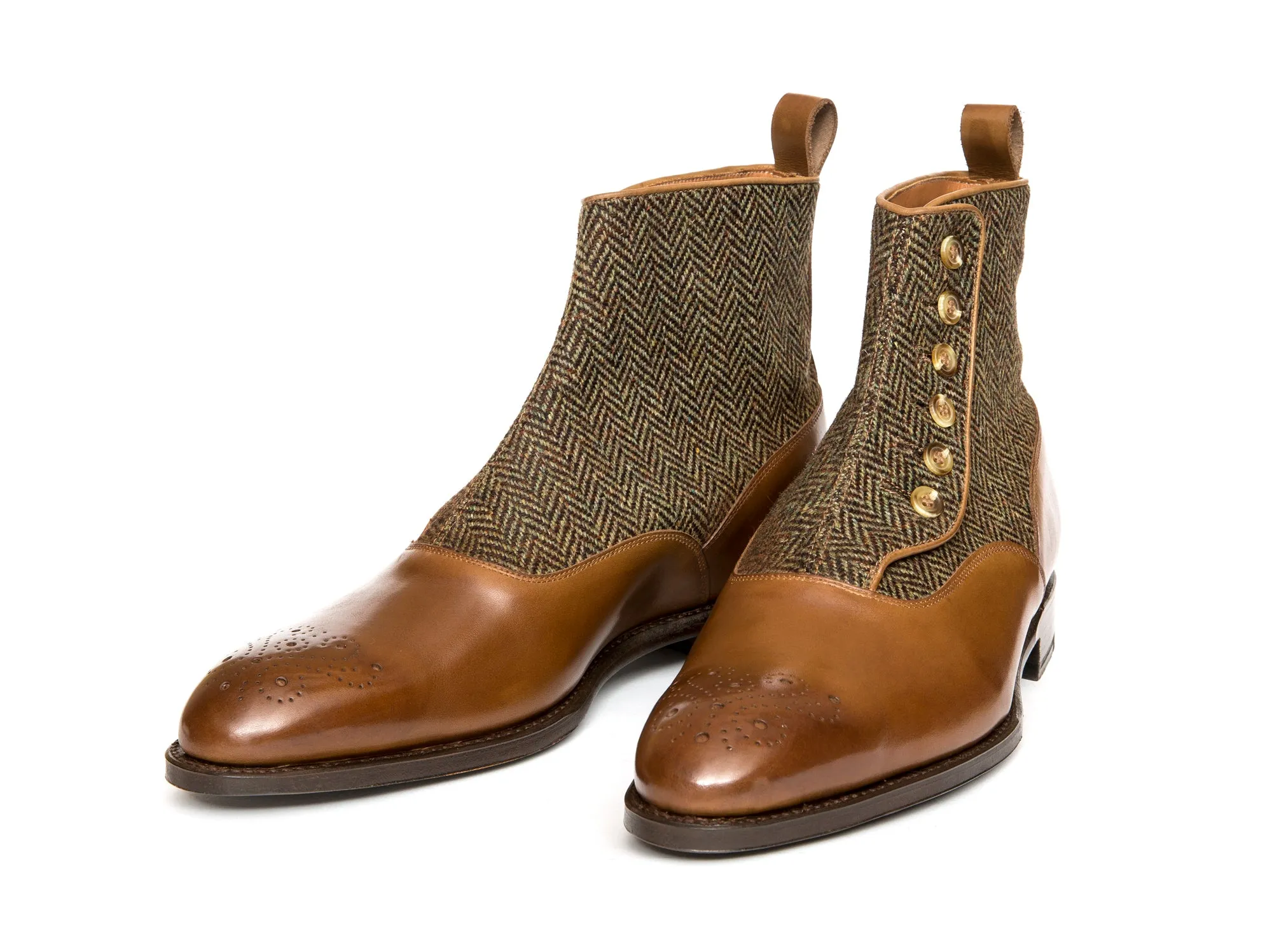 Westlake - MTO - Hazel Calf / Forest Tweed - NGT Last - Single Leather Sole