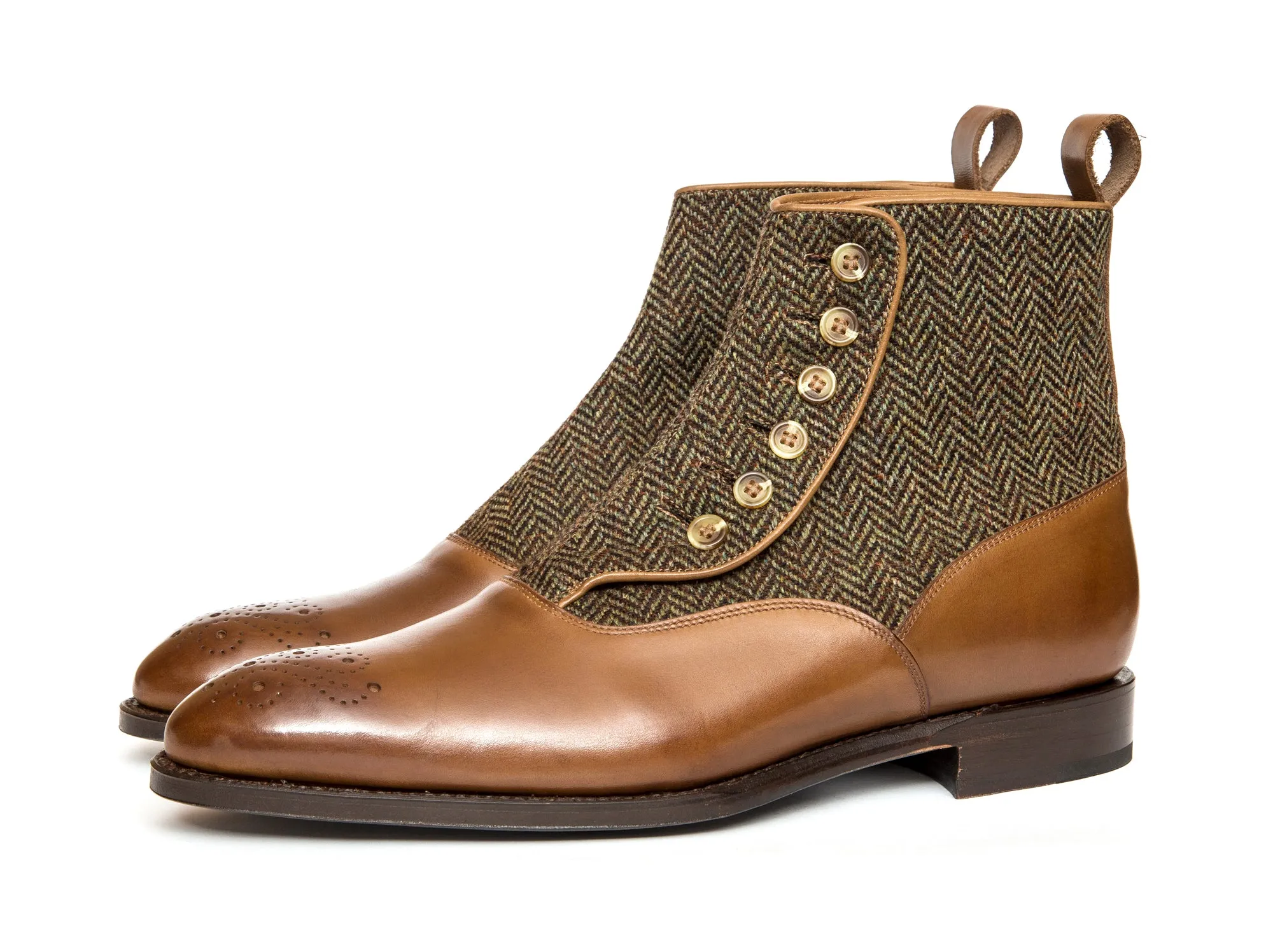 Westlake - MTO - Hazel Calf / Forest Tweed - NGT Last - Single Leather Sole