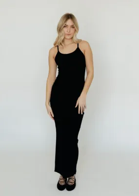 Éterne Maxi Tank Dress in Black